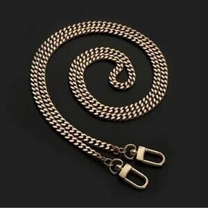 Gold Unbranded Chain Strap for Wallet, Shoulder Bag, Crossbody Bag 47.2”